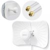 Qoltec Antena paraboliczna 4G 5G LTE | 2x19dBi | kierunkowa | zewnętrzna| 1710-2700 MHz | 3300-4200 MHz | N Female | wodoodporna